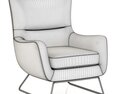 RH Modern Liam Leather Chair 3d model
