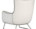 RH Modern Liam Leather Chair 3D-Modell