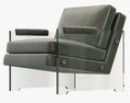 RH Modern Luca Leather Chair Modelo 3d