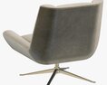 RH Modern Luke Leather Chair Modelo 3D