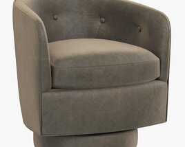 RH Modern Milo Baughman Chair Modello 3D