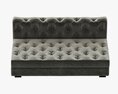 RH Modern Modena Chesterfield Leather Armless Sofa Modèle 3d
