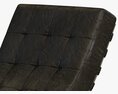 RH Modern Rossi Tufted Leather Chaise 3D модель