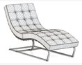 RH Modern Rossi Tufted Leather Chaise 3D-Modell