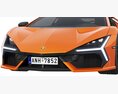 Lamborghini Revuelto 3D-Modell clay render