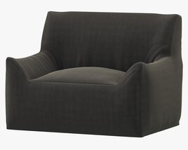 RH Teen Berlin Lounge Canvas Chair Modèle 3D
