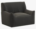 RH Teen Berlin Lounge Canvas Chair 3d model