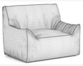 RH Teen Berlin Lounge Canvas Chair 3d model