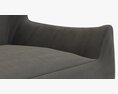 RH Teen Berlin Lounge Canvas Sofa 3D 모델 