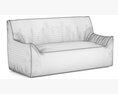 RH Teen Berlin Lounge Canvas Sofa 3D модель