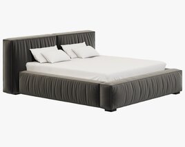 RH Teen Sona Upholstered Platform Bed 3D model