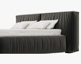 RH Teen Sona Upholstered Platform Bed Modelo 3d