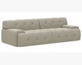 Roche Bobois Blogger Large 3-seat Sofa Modèle 3d