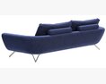 Roche Bobois CARACTERE Large 3-seat Sofa Modelo 3d