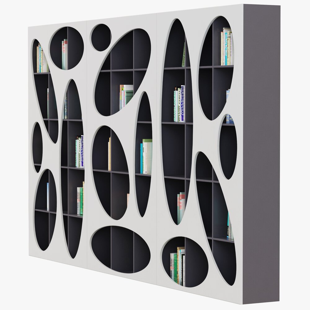 Roche Bobois Denia Bookcase 3D-Modell