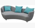 Roche Bobois Digital Large Round 3-Seat Sofa Modelo 3D
