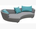 Roche Bobois Digital Large Round 3-Seat Sofa 3D 모델 