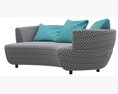 Roche Bobois Digital Large Round 3-Seat Sofa 3Dモデル