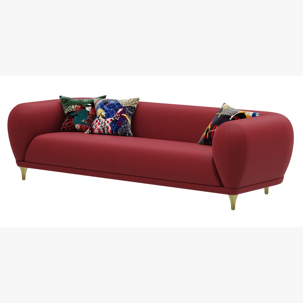 Roche Bobois MONTGOLFIERE Large 4-seat Sofa 3D 모델 