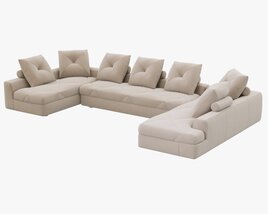 Roche Bobois PREFACE Modular Sofa 3D модель