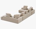 Roche Bobois PREFACE Modular Sofa 3D模型