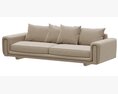 Roche Bobois UNDERLINE 4-seat Sofa Modelo 3D