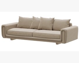 Roche Bobois UNDERLINE 4-seat Sofa Modèle 3D