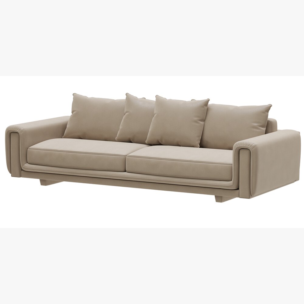 Roche Bobois UNDERLINE 4-seat Sofa 3D модель