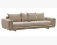 Roche Bobois UNDERLINE 4-seat Sofa 3D模型