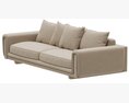 Roche Bobois UNDERLINE 4-seat Sofa Modèle 3d