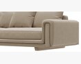 Roche Bobois UNDERLINE 4-seat Sofa 3D 모델 