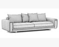Roche Bobois UNDERLINE 4-seat Sofa Modelo 3d