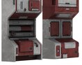 Sci-Fi Ship Interior Elements 3D 모델 