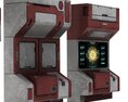 Sci-Fi Ship Interior Elements 3d model