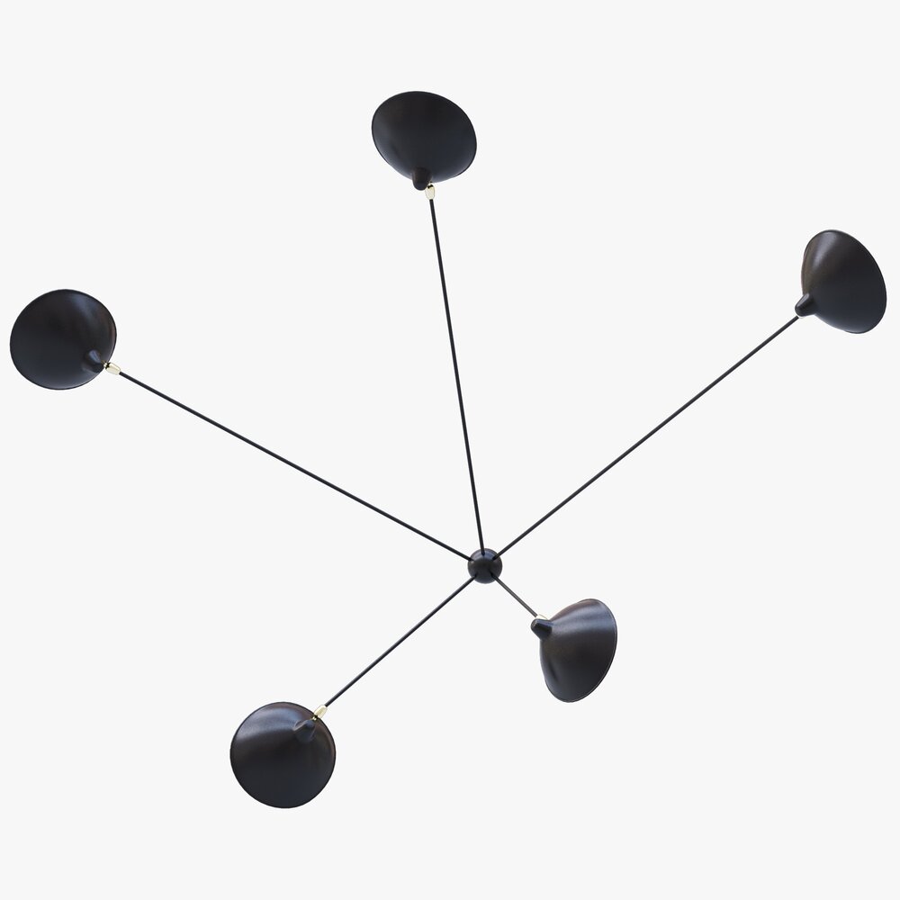 Serge Mouille Spider Sconce Five Arms MSC-SP5 3Dモデル