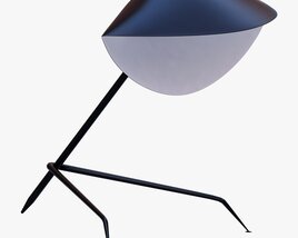 Serge Mouille Tripod Desk Lamp Modello 3D