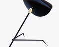 Serge Mouille Tripod Desk Lamp 3d model