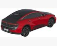 Toyota Crown 2023 3D模型 顶视图
