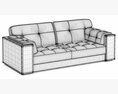 Smania Livingstone Sofa 3D 모델 