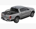 Ford Ranger XLT 2023 3D模型 顶视图