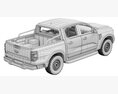 Ford Ranger XLT 2023 3D модель seats