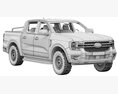 Ford Ranger XLT 2023 3D模型