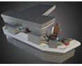 Spaceship Bridge Interior 3D-Modell