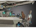 Spaceship Bridge Interior 3Dモデル