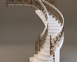 Classical Staircase 3D 모델 