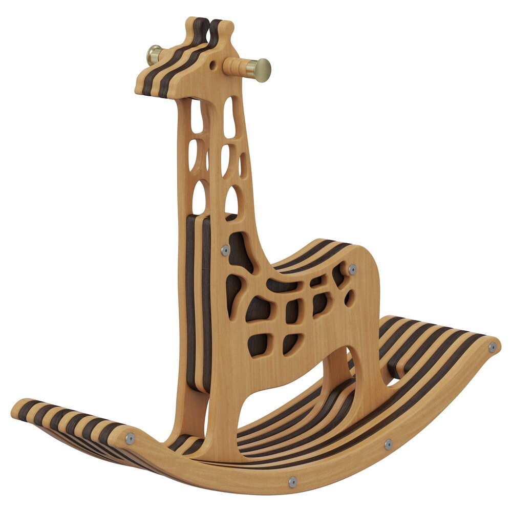 Home Concept Giraffe Rocking Chair 3Dモデル