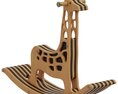 Home Concept Giraffe Rocking Chair 3d model