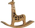 Home Concept Giraffe Rocking Chair Modelo 3D