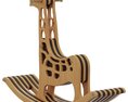 Home Concept Giraffe Rocking Chair Modelo 3d