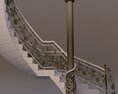 Classical Staircase 02 Modello 3D
